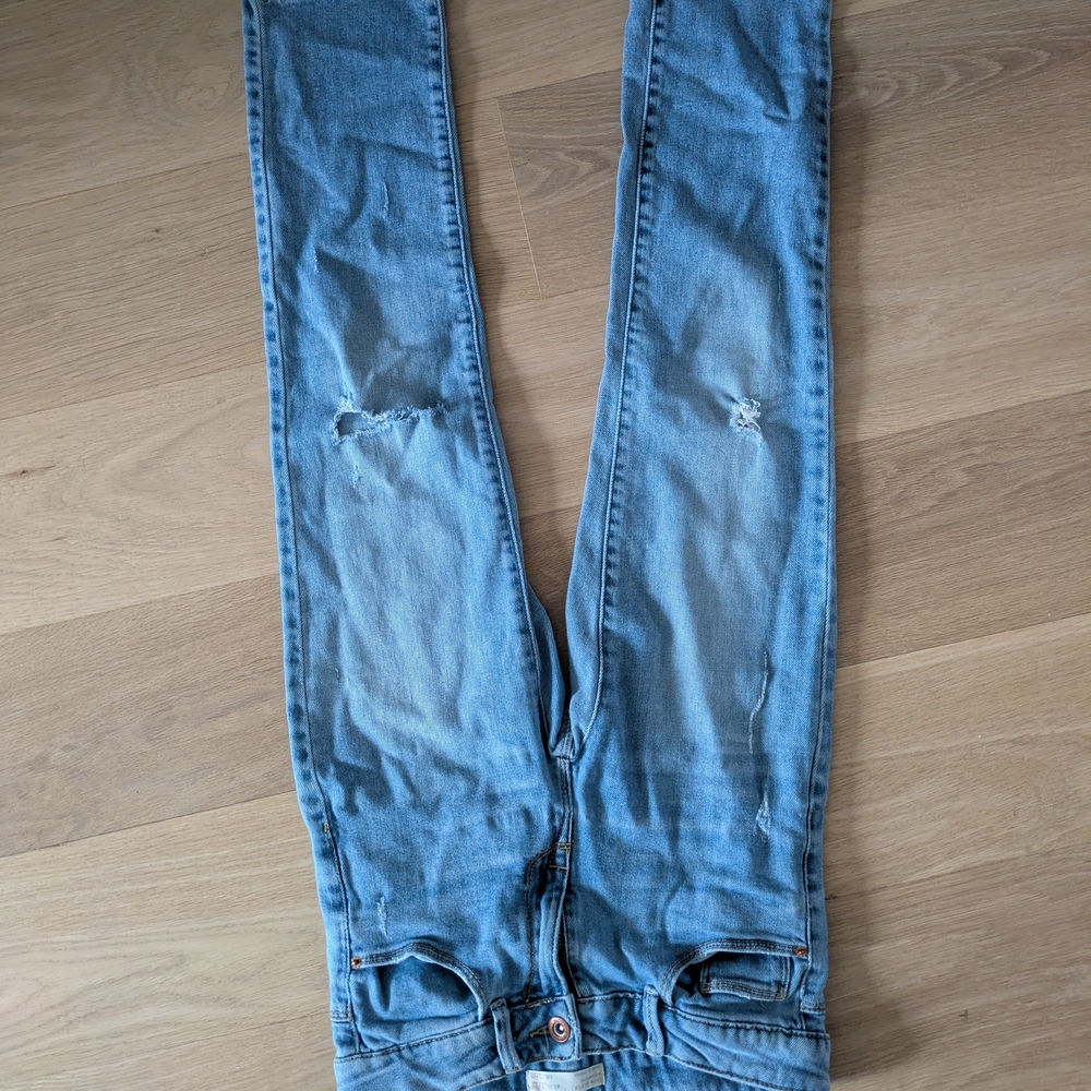 Light Blue Distressed Jeans